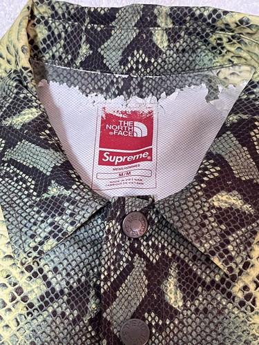 Supreme X The North Face Snakeskin Coaches Jacket Sz M - photo 4