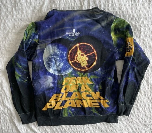 Supreme X Undercover Public Enemy Hooded Sweatshirt Sz M - photo 2