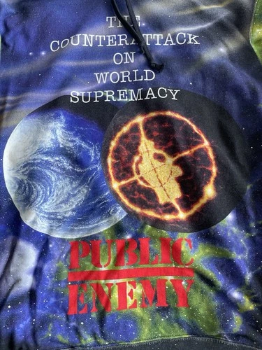 Supreme X Undercover Public Enemy Hooded Sweatshirt Sz M - photo 3