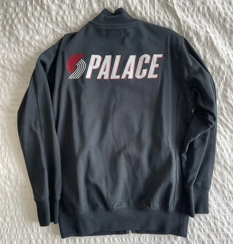Palace Blazers Zip Up Bomber Sweatshirt Sz M 100% Authentic
