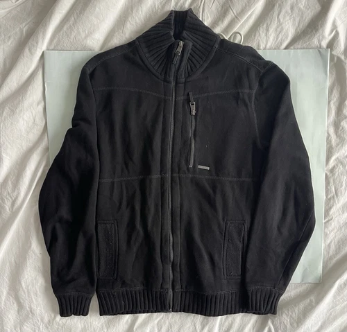 Calvin Klein Full Zip Sweater Sz M 100 % Authentic