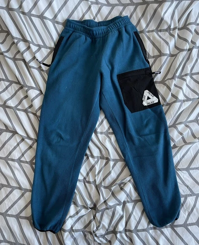 Palace Fleece Pants Blue Sz M 100% Authentic