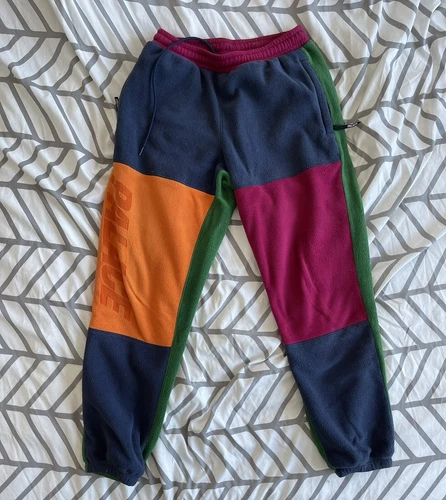 Palace Fleece Pants Multicolor Sz M 100 % Authentic