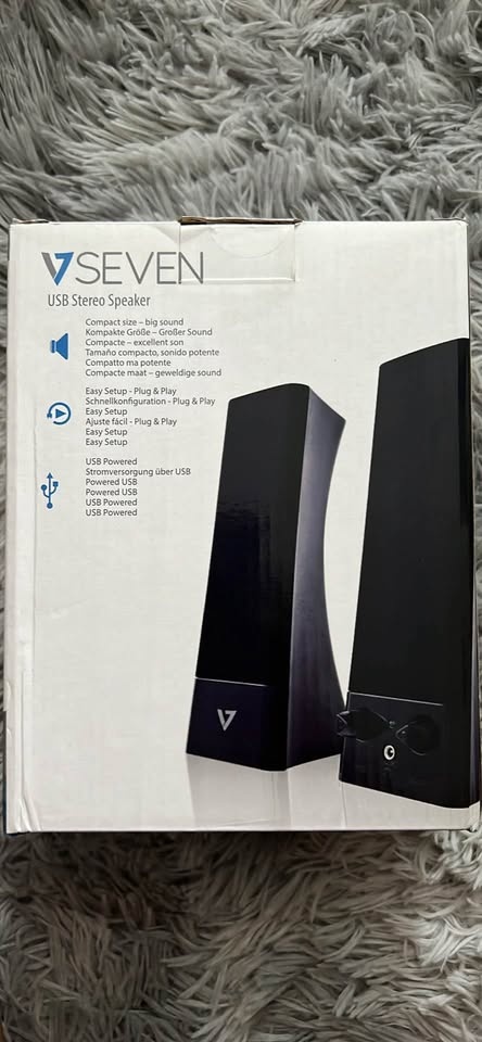 USB Powered Stereo Speakers for Notebook and Desktop, Black - photo 2