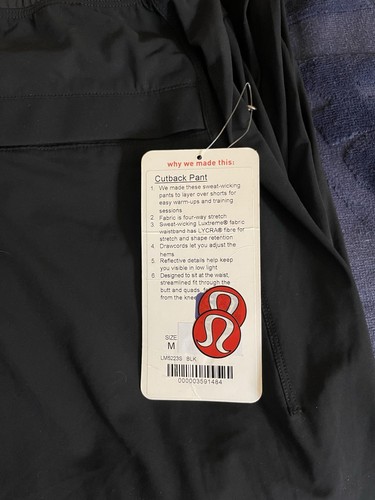 Lululemon Men’s Cutback Pants Sz M Brand New - photo 2