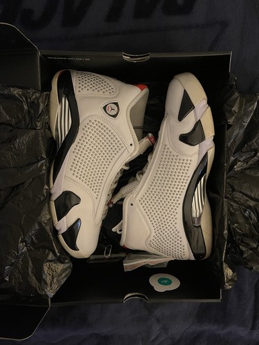Size 10.5 - Supreme x Air Jordan 14 Retro White - photo 2