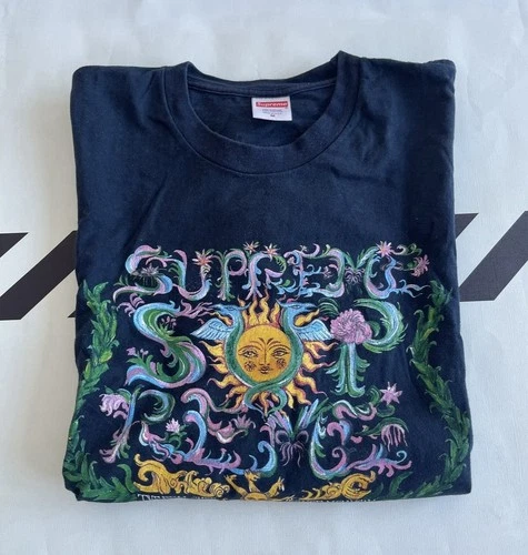 Supreme Crest T Shirt Navy S/S 2021 Sz M 100 % Authentic - photo 3