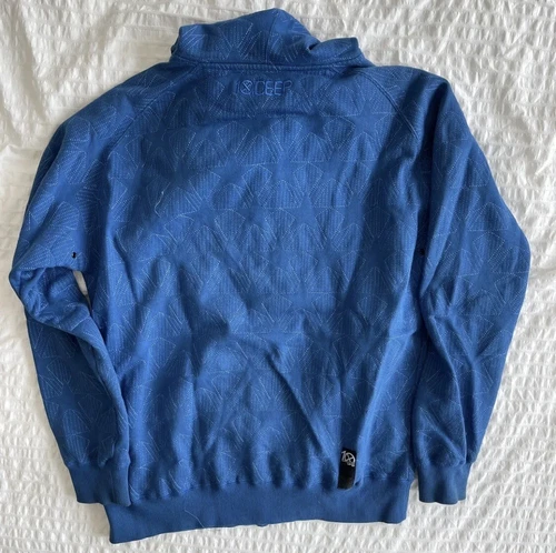 10 Deep Stars Full Zip Hoodie Royal Sz L 100% Authentic - photo 2