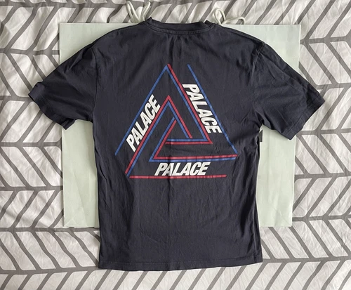 Palace Tri Ferg T Shirt Navy Sz M 100 % Authentic