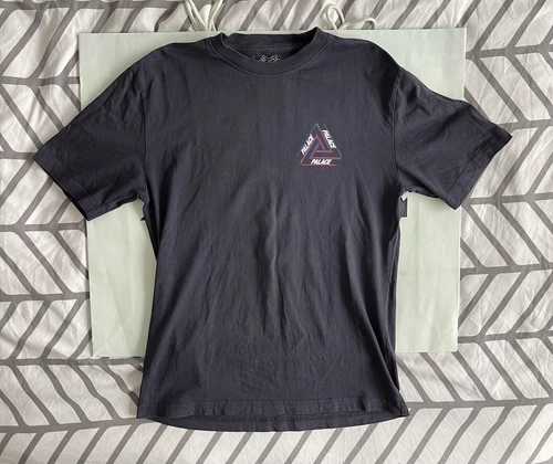 Palace Tri Ferg T Shirt Navy Sz M 100 % Authentic - photo 2