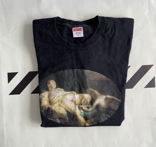 Supreme Leda and the Swan Tee T-Shirt Black SS19 Size M - photo 3