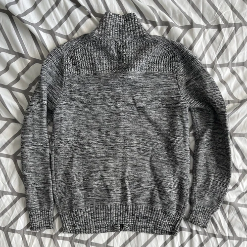 Banana Republic Full Zip Sweater Grey Sz M - photo 3