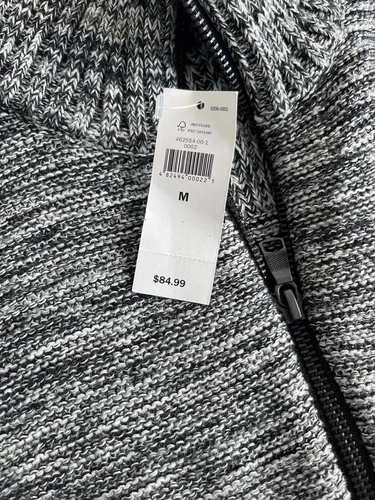 Banana Republic Full Zip Sweater Grey Sz M - photo 4