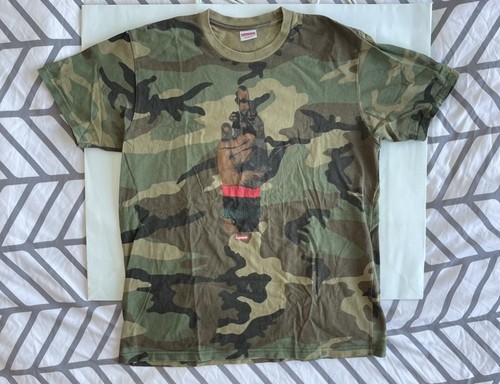 Supreme X Dead Prez Camo T Shirt Sz M 100% Authentic