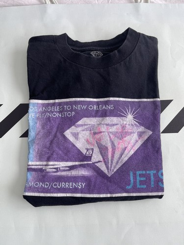 Diamond Supply Co X Curren$y JETS Autographed T Shirt Black Sz M - photo 3