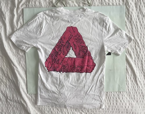 Palace Slime Tri-Ferg T Shirt White Sz M 100% Authentic