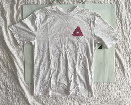 Palace Slime Tri-Ferg T Shirt White Sz M 100% Authentic - photo 2