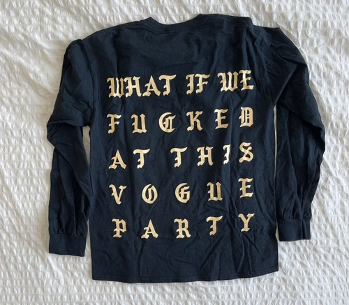 Paris Kanye West Black Long Sleeve T Shirt Sz M 100 % Authentic - photo 2