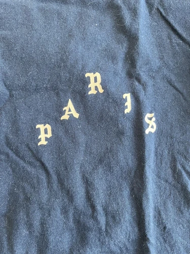 Paris Kanye West Black Long Sleeve T Shirt Sz M 100 % Authentic - photo 3