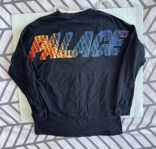 Palace Long Sleeve T Shirt Black Sz M 100 % Authentic