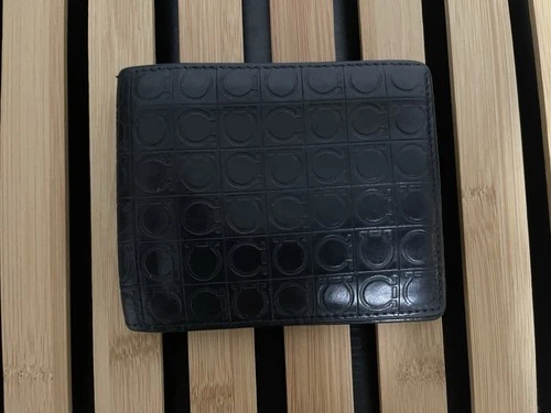 Salvatore Ferragamo Wallet Black 100% Authentic