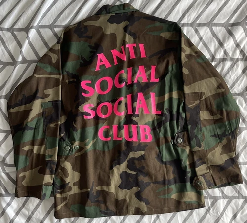 Anti Social Social Club Camo Military Shirt Jacket - Medium - photo 2