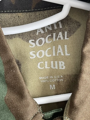 Anti Social Social Club Camo Military Shirt Jacket - Medium - photo 4