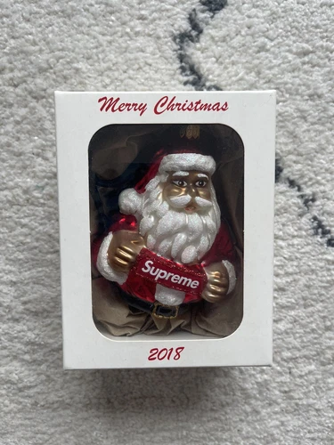 Supreme Santa Red Christmas Ornament FW18 - 100% Authentic