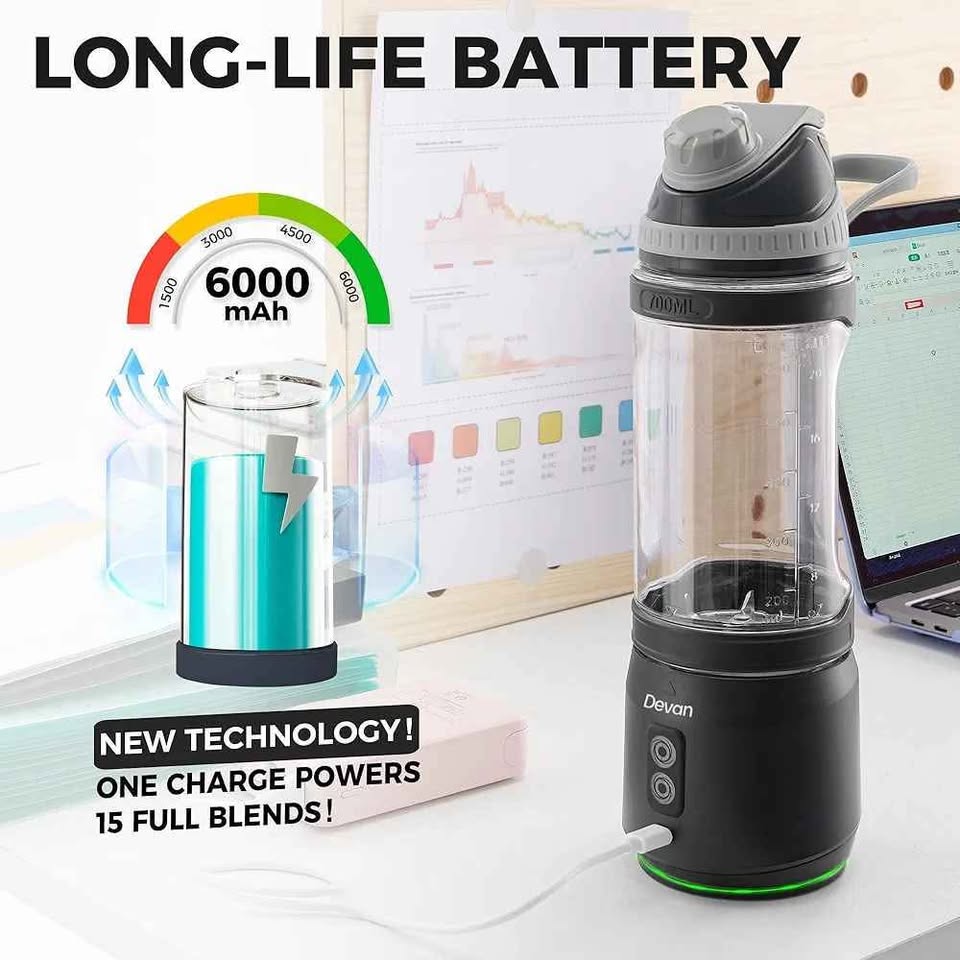 Portable Blender, Anti-Jamming 300 Watt - photo 4