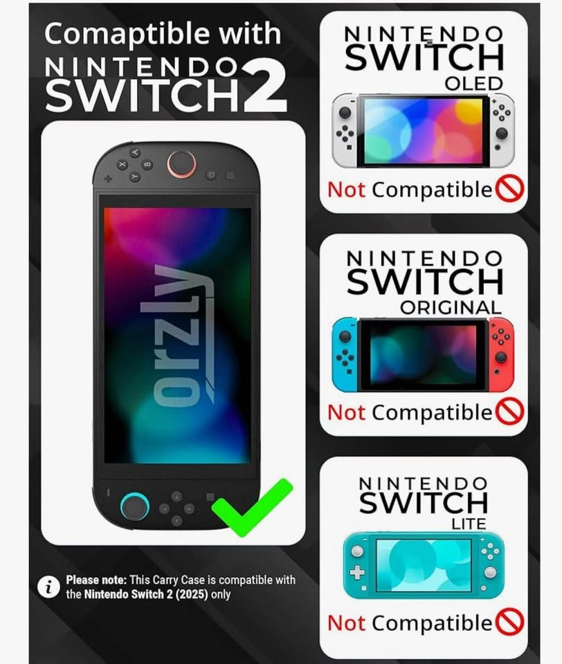 Orzly Carry Case for Nintendo Switch 2 (2025) - photo 2