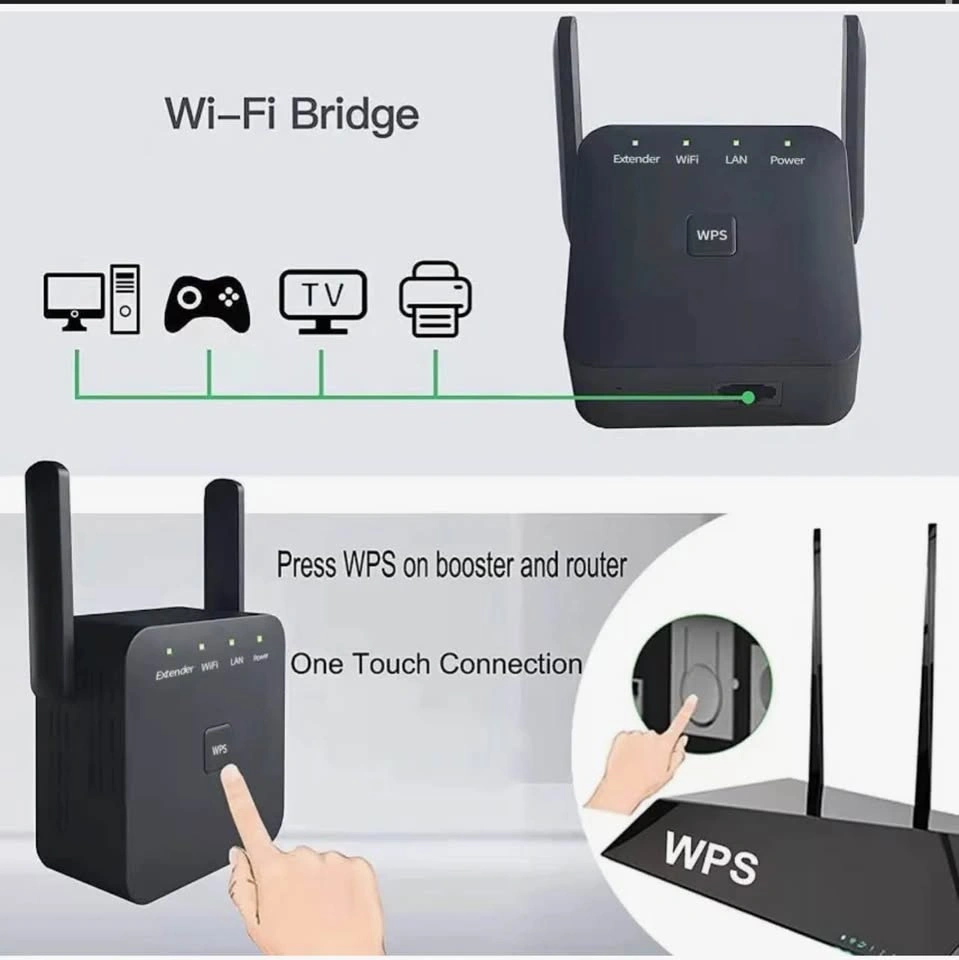 300Mbps Fastest WiFi Extender Signal Booster - photo 3