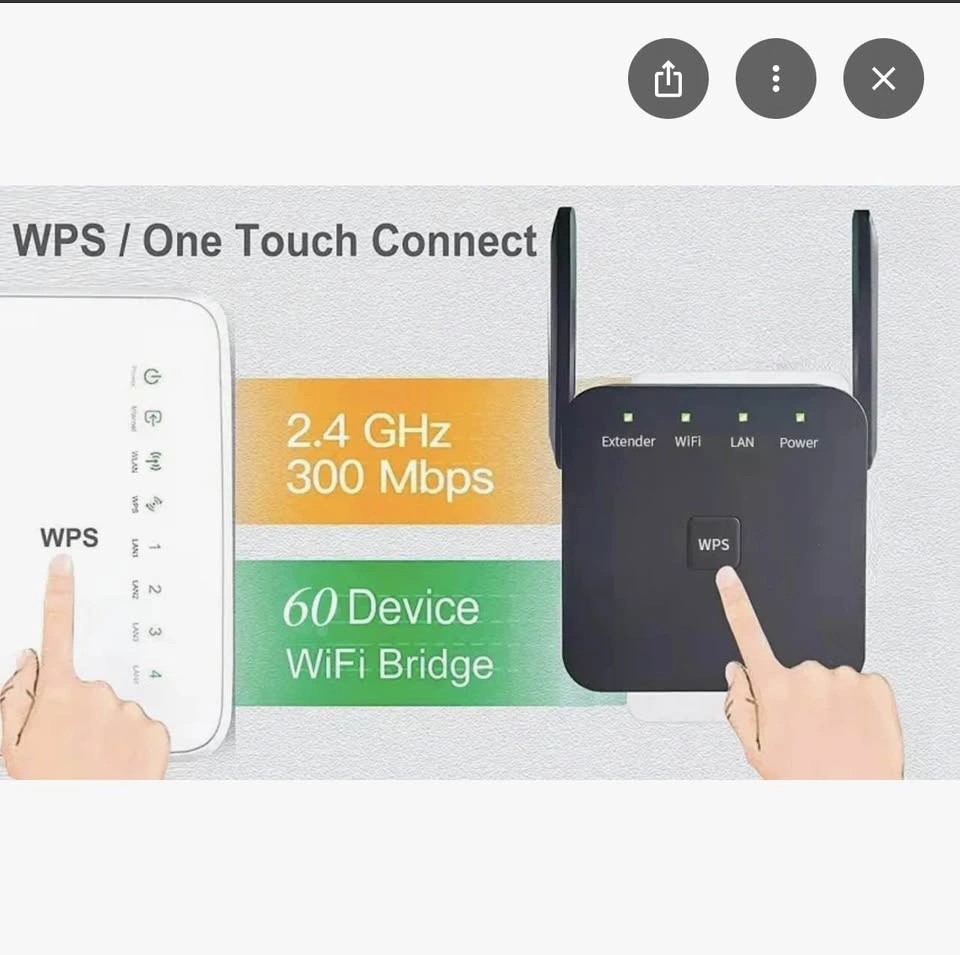300Mbps Fastest WiFi Extender Signal Booster - photo 4