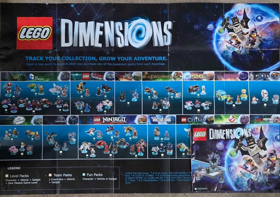 Lego Dimensions PS4 base portal + 6 Lego figures/ 4 vehicles. - photo 4