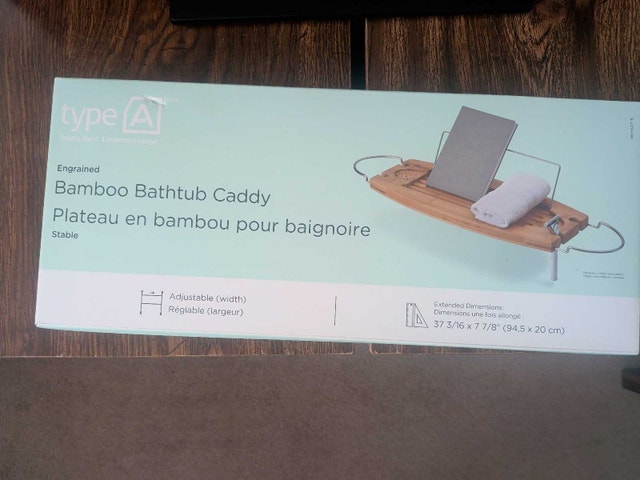 Bamboo Bathtub Caddy - photo 2