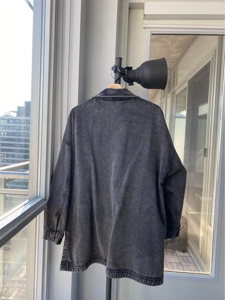 Dark Grey Small Free People Denim Jacket - photo 2