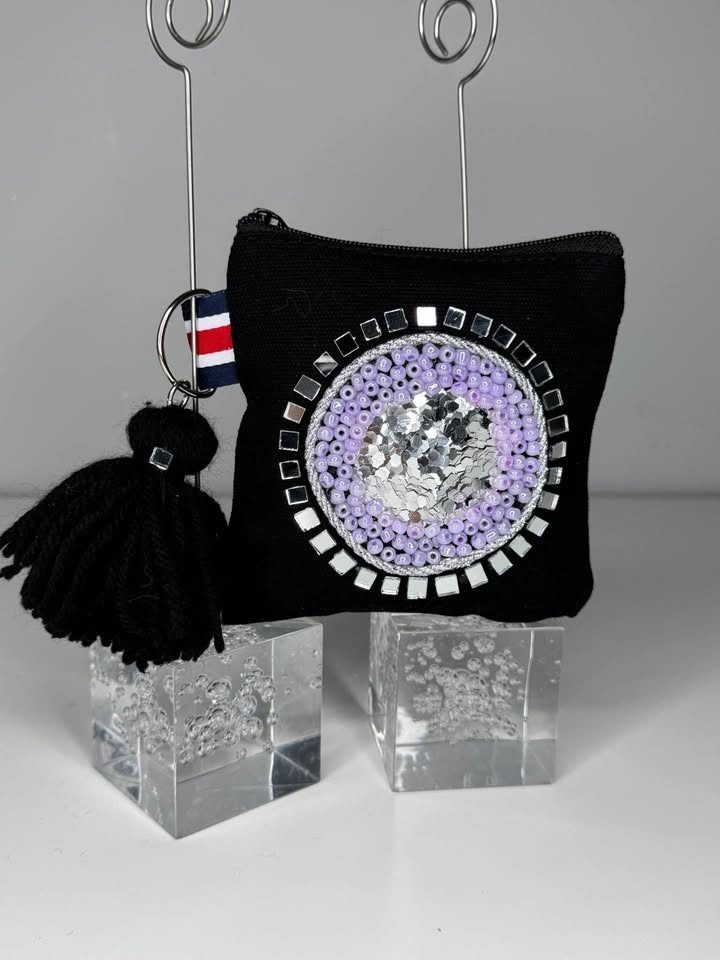 Bingo 🧡 Cute Colorful Embellished Tassel Keyring Pouches - photo 3