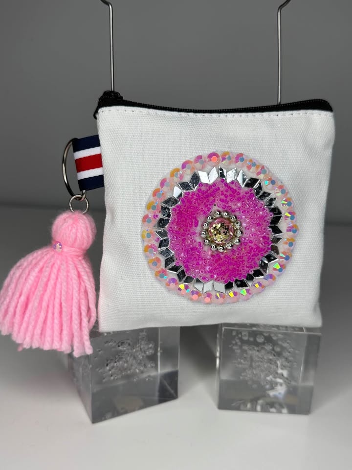 Bingo 🧡 Cute Colorful Embellished Tassel Keyring Pouches - photo 5