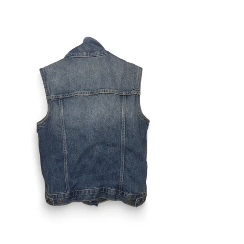 Gap 1969 Women Denim Jacket Medium Sleeveless Blue Jean Vest - photo 2