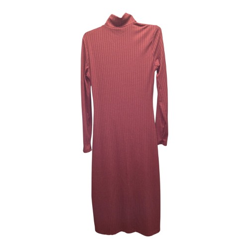 Red Long Dress with Slit and Larger Sleeves - Small - photo 2