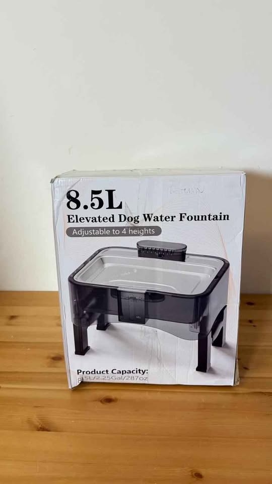 UPSKY Elevated Dog Water Fountain Adjustable 4 Heights, New - photo 2