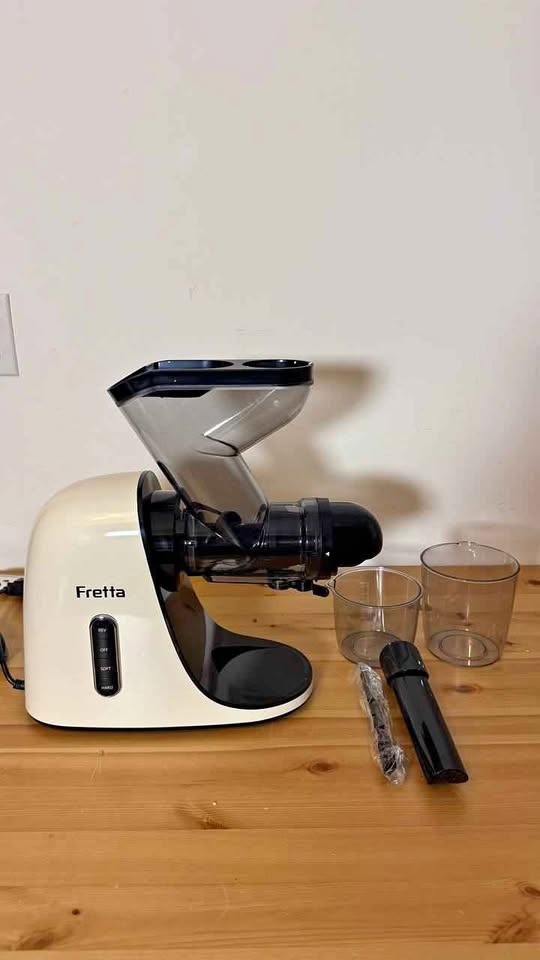 Fretta Cold Press Masticating Juicer Slow, New