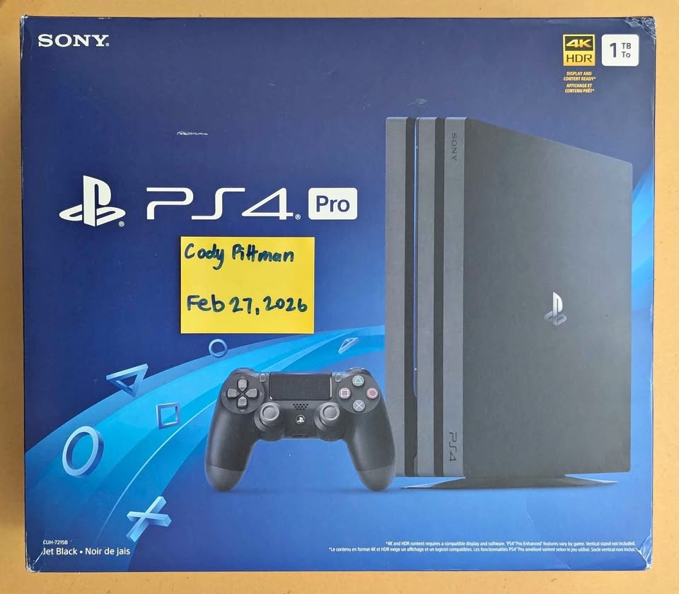 CIB PlayStation 4 Pro 1TB