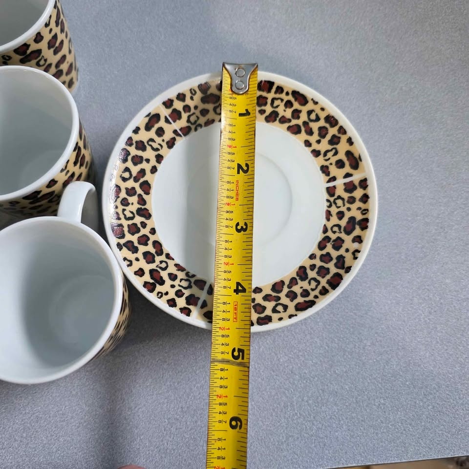 Leopard print espresso set - photo 5