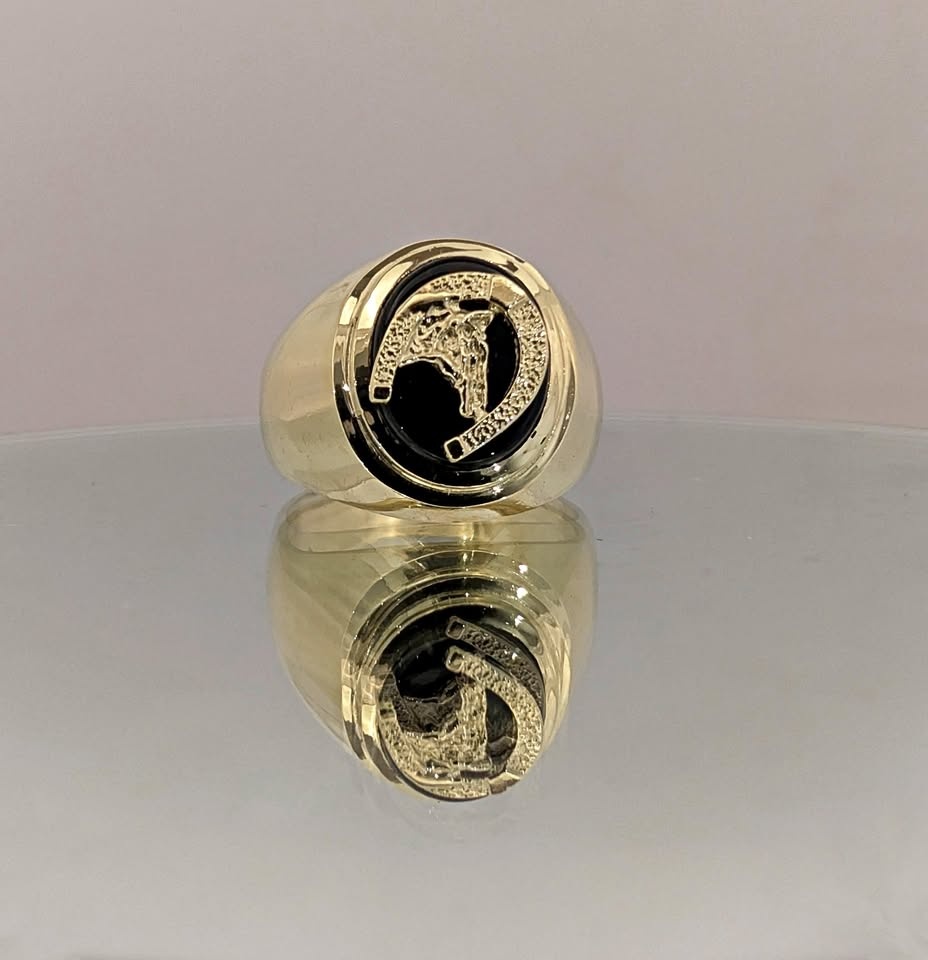 10K Men's Horseshoe Ring - photo 3