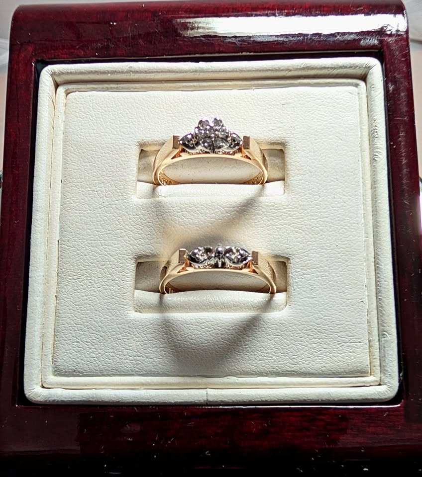 14K Gold Diamond Ring Set 1 - photo 2