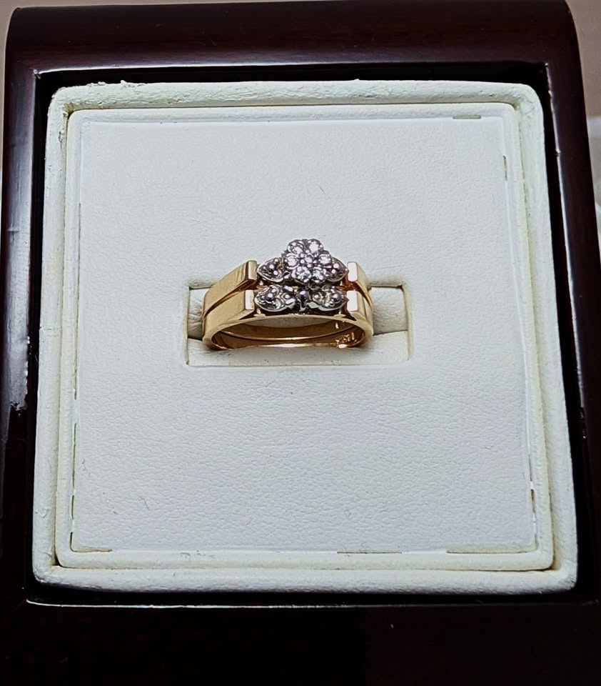 14K Gold Diamond Ring Set 1 - photo 4