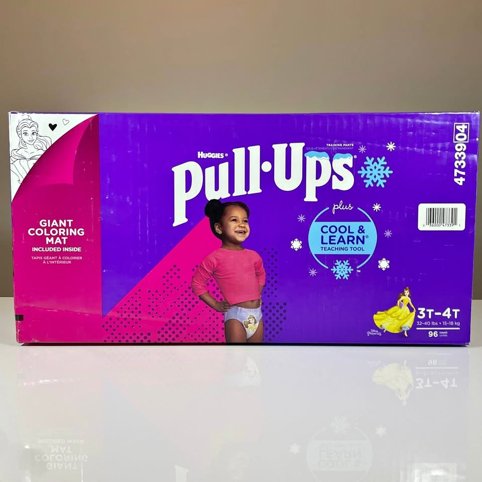 Pull Ups Diapers Training Pants Size 3T-4T - 96 Pack