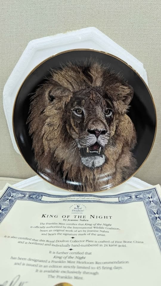Royal Doulton King of the Night Collector Plate - photo 2