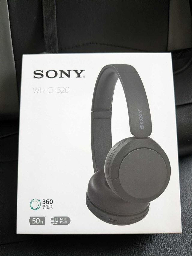 Sony WH-CH520 Wireless Headphones - Black