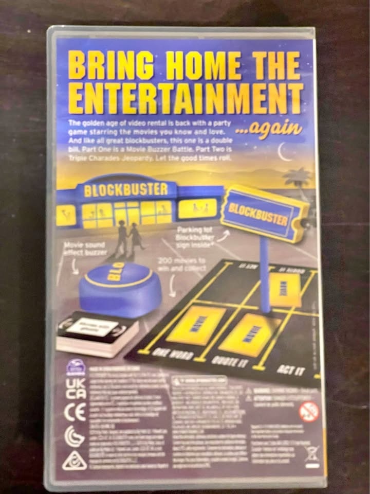 The Blockbuster Game: Movie Party & Trivia Game (NIB)
